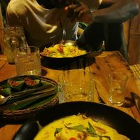 Vegan soup with fermented banana pulp: amazing at Galanga in Bunutan