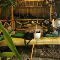 Setting in the garden at Galanga in Bunutan