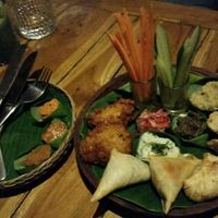 Vegetarian Starter plate at Galanga in Bunutan