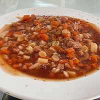 Spaghetti with mushroom tomato sauce, 70 baht  at Su Ting Sian -Soi Anamai 23 in Khon Kaen