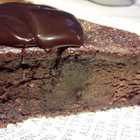 Chocolate, chilli and cardmon cake at All Bar One  in Liverpool