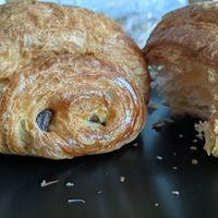 Paint au chocolat and croissant at The Fields Beneath - Kentish Town in North West London