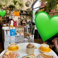 Almond croissant, mozzarella and pesto sandwich + carrot cake  at The Fields Beneath - Kentish Town in North West London