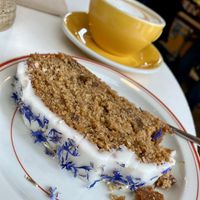 Carrot cake  at The Fields Beneath - Kentish Town in North West London