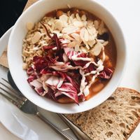 Tuscan bean soup from the lunch menu few months back at The Fields Beneath - Kentish Town in North West London