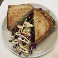 Tempeh fish finger sandwich at The Fields Beneath - Kentish Town in North West London
