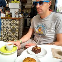 relaxing moment at The Fields Beneath - Kentish Town in North West London