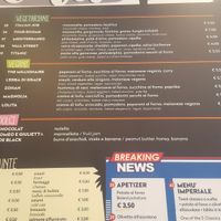 new menu at Breaking Toast in Bologna