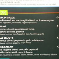 Menu at Breaking Toast in Bologna
