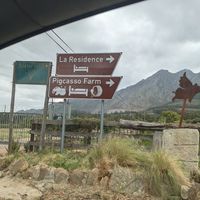 Entrance sign at Farm Sanctuary SA in Franschhoek