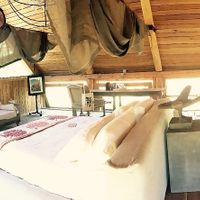 Bedroom loft space at Farm Sanctuary SA in Franschhoek