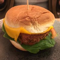 Burger at Chillin' Cafe in Madrid