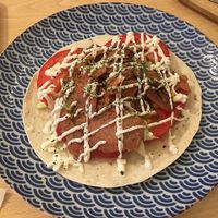 Kebab - good but would be better with avocado to add color and make it more yummy. at Chillin' Cafe in Madrid