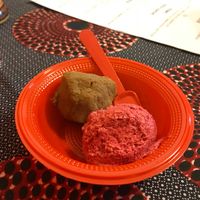 Omomba with ice cream at Congolinaria - Alfonso Bovero in Sao Paulo