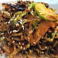 Sprouts, medjool dates, lime & sesame at Maray - Bold St in Liverpool