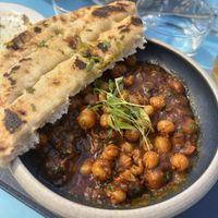 Chickpea dopiaza and pitta  at Maray - Bold St in Liverpool