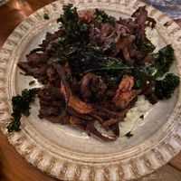 Vegan oyster mushroom shawarma and tzatziki  at Maray - Bold St in Liverpool