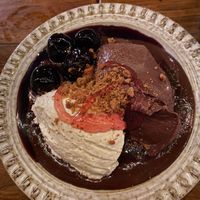 Vegan tahini ganache pudding - incredible  at Maray - Bold St in Liverpool