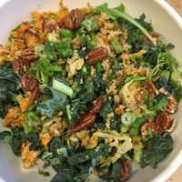 Warm grain bowl (w/o cheese) at Le Pain Quotidien - 97th & Madison in New York City