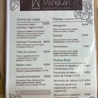 Menu  at El Manglar in Oviedo