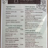 Menu  at El Manglar in Oviedo