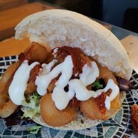 Pita mediterránea at El Manglar in Oviedo