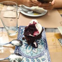 Chocolat cake at El Manglar in Oviedo