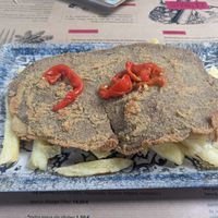 Disgusting veggie cachopo at El Manglar in Oviedo