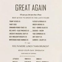 The current menu for the brunch at Oddfellows Liquor Bar in Columbus