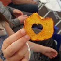 Love these apple chips! at Fluffy Vegans in Phoenix