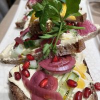 Houmous toast   at Le Pain Quotidien in Namur