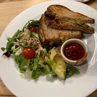 Gardener's croque at Le Pain Quotidien in Leuven