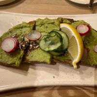 Avocado toast at Le Pain Quotidien in Leuven