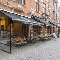 terrace at Le Pain Quotidien, Louvain at Le Pain Quotidien in Leuven
