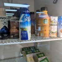 Plant based milks/shakes next door to the lodge at Grand Canyon Lodge Dining Room in North Rim