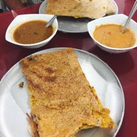 Huge masala dosa with dips! at Shri Bhawan Dosa in Kandy