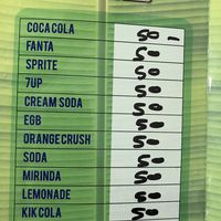 Sodas  at Shri Bhawan Dosa in Kandy