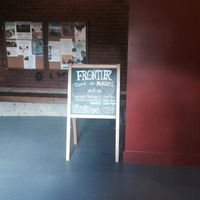 Sign at Frontier Cafe in Brunswick