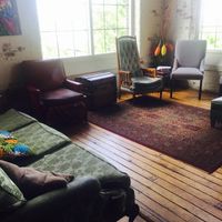 Comfy seating at Frontier Cafe in Brunswick