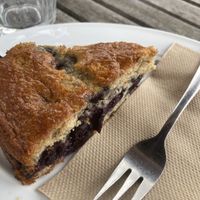 Blueberry vanilla cake  at Prof's at Woodlands in Hamilton