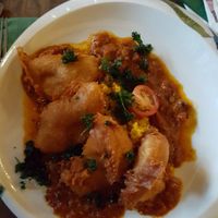 Sellerie "Schnitzel" mit Couscous at Strandhalle in Binz