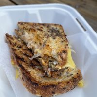 Vegan tempeh Reuben   at The Heart Cafe in Bragg Creek