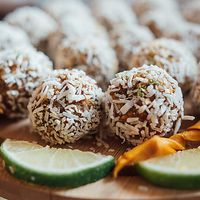 Raw bliss balls at The Heart Cafe in Bragg Creek
