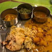 everything on plate is vegan at Annalakshmi Janatha in Central Singapore