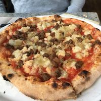 Vegan pizza  at Firecrust in Vancouver