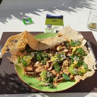 Main dish at Biocreperia RiscoCaido in Gran Canaria