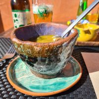 Soup at Biocreperia RiscoCaido in Gran Canaria