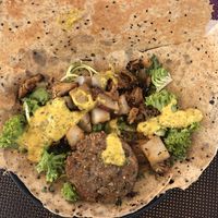 Crepe seitan  at Biocreperia RiscoCaido in Gran Canaria