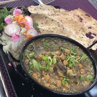 Ropa vieja vegana  at Biocreperia RiscoCaido in Gran Canaria