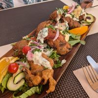 Pakoras at Biocreperia RiscoCaido in Gran Canaria